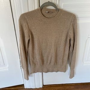 Everlane taupe cotton sweater